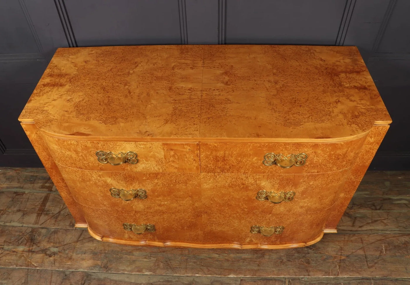 French Art Deco Karelian Birch Commode c1925