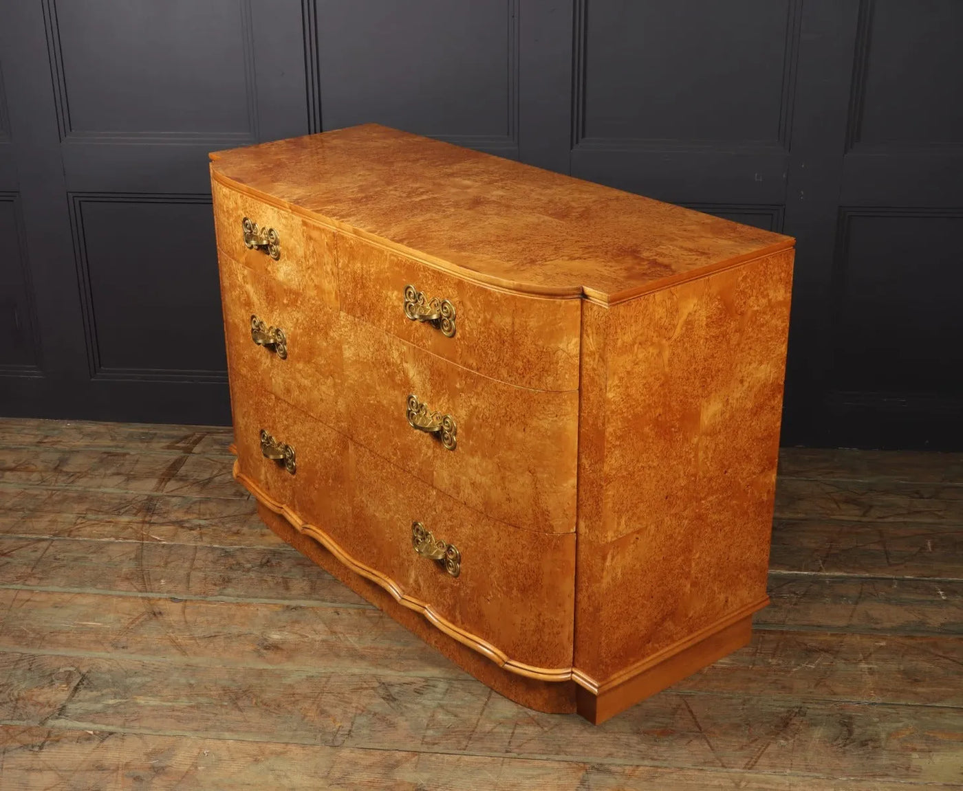 French Art Deco Karelian Birch Commode c1925