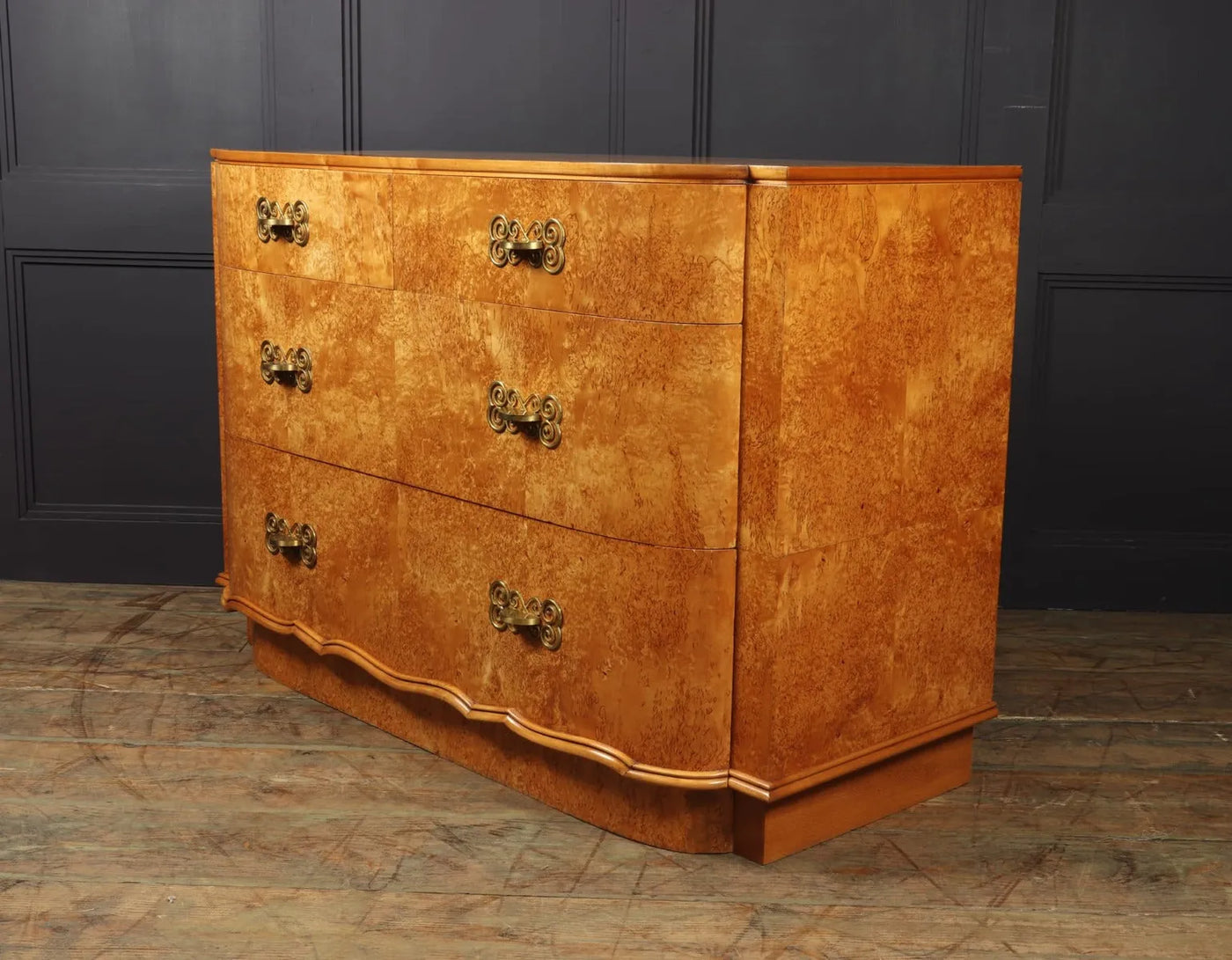 French Art Deco Karelian Birch Commode c1925