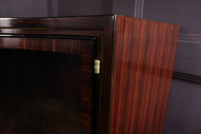 Art Deco Bauhaus Corner Display Cabinet in Macassar Ebony by Bruno Paul