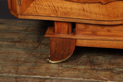 Walnut Parquetry Sideboard by Jules Leleu foot