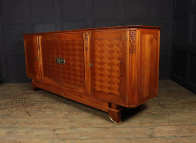 Walnut Parquetry Sideboard by Jules Leleu c1950