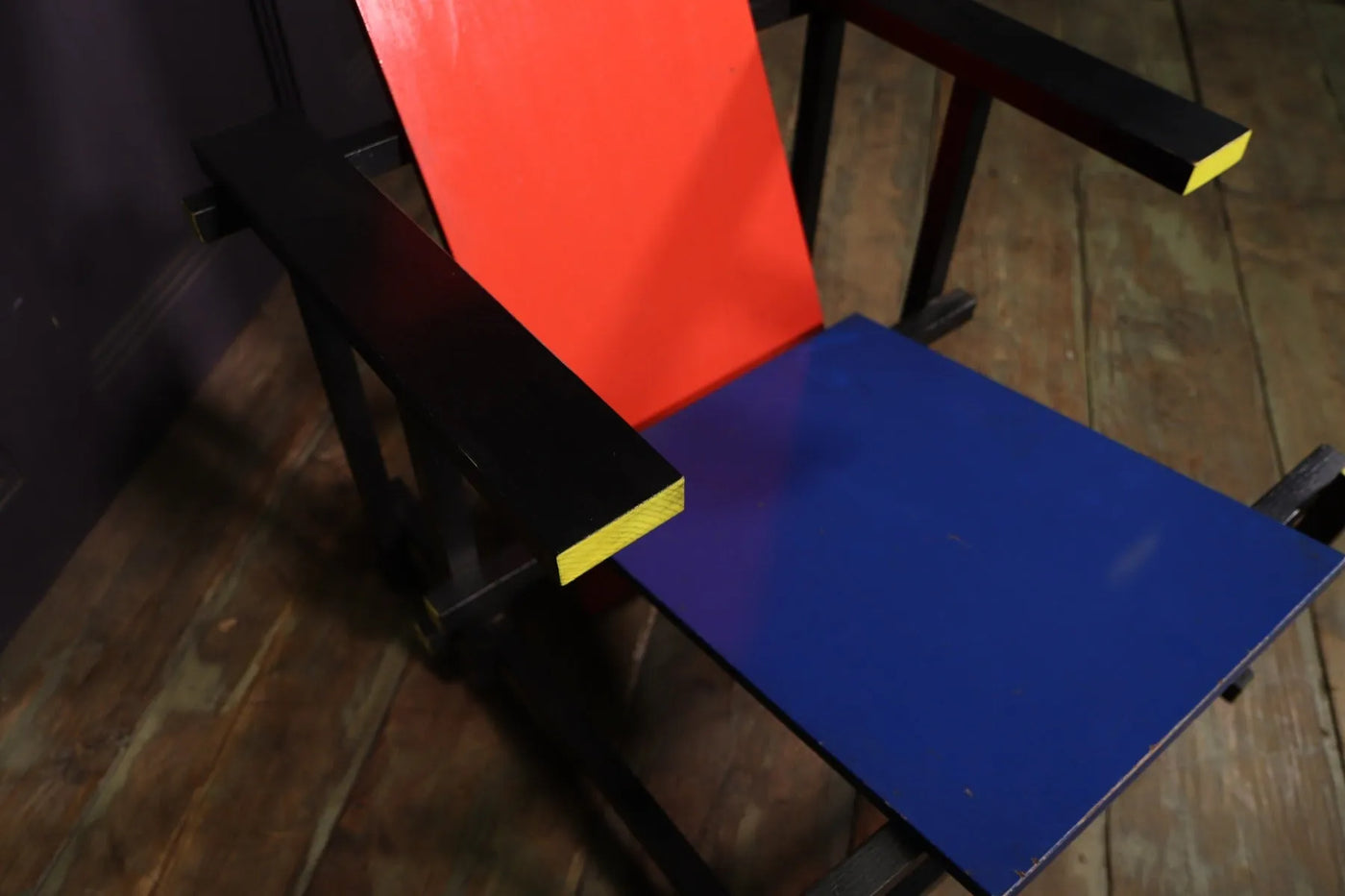 The Red Blue Chair by Gerrit Rietveld c1970