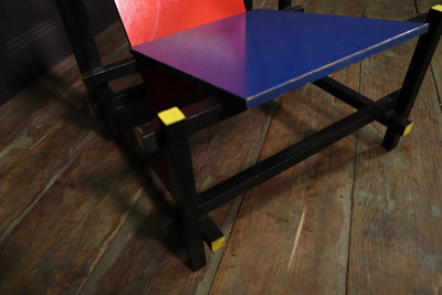 The Red Blue Chair by Gerrit Rietveld c1970