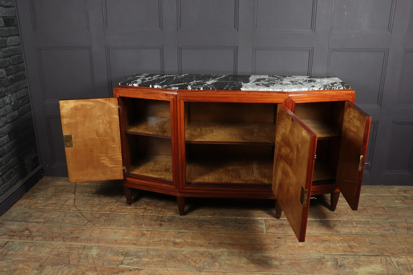 Art Deco Sideboard in Amboyna and Rosewood Paris - c1925