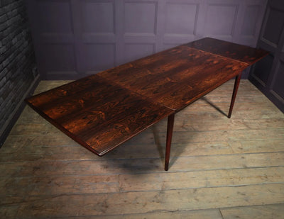 Danish Mid Century Dining Table by Arne Vodder open