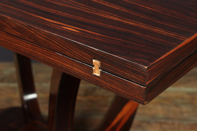 French Art Deco Macassar Ebony Flip over Console Table