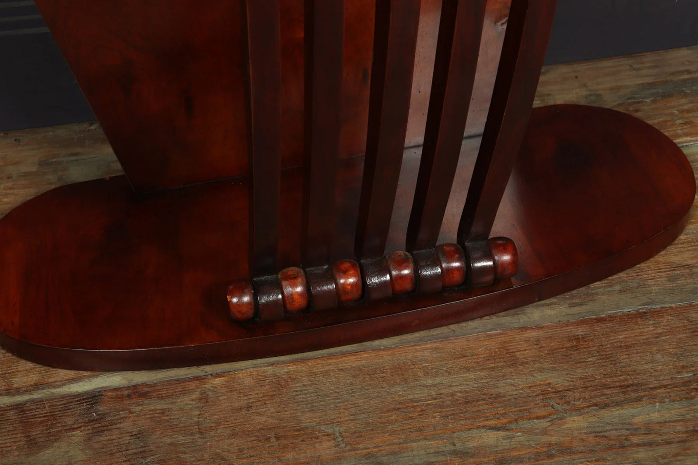 Italian Art Deco Console Table In Walnut