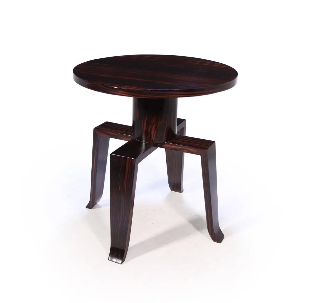 art deco table macassar ebony side