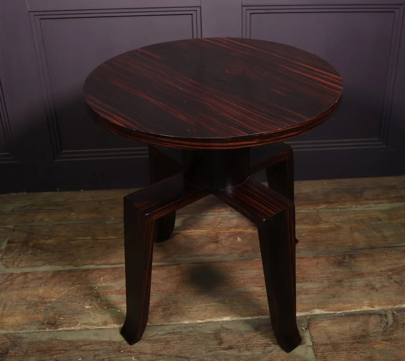 French Art Deco Macassar Ebony Side Table