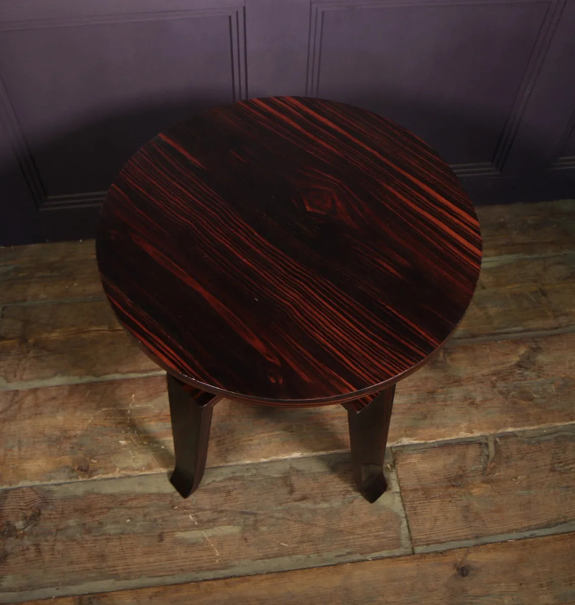 French Art Deco Macassar Ebony Side Table