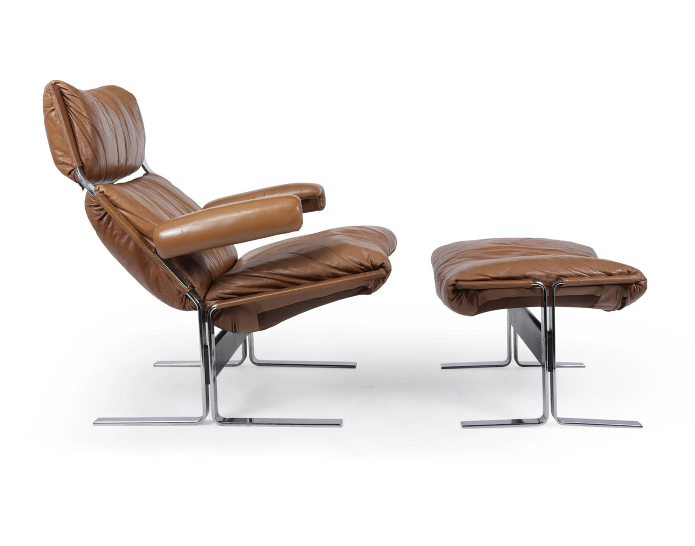 Mid Century Chair and footstool by Richard Hersberger for Blico