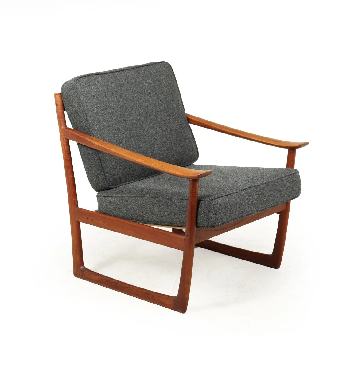 Mid Century Teak Armchair by Peter Hvidt