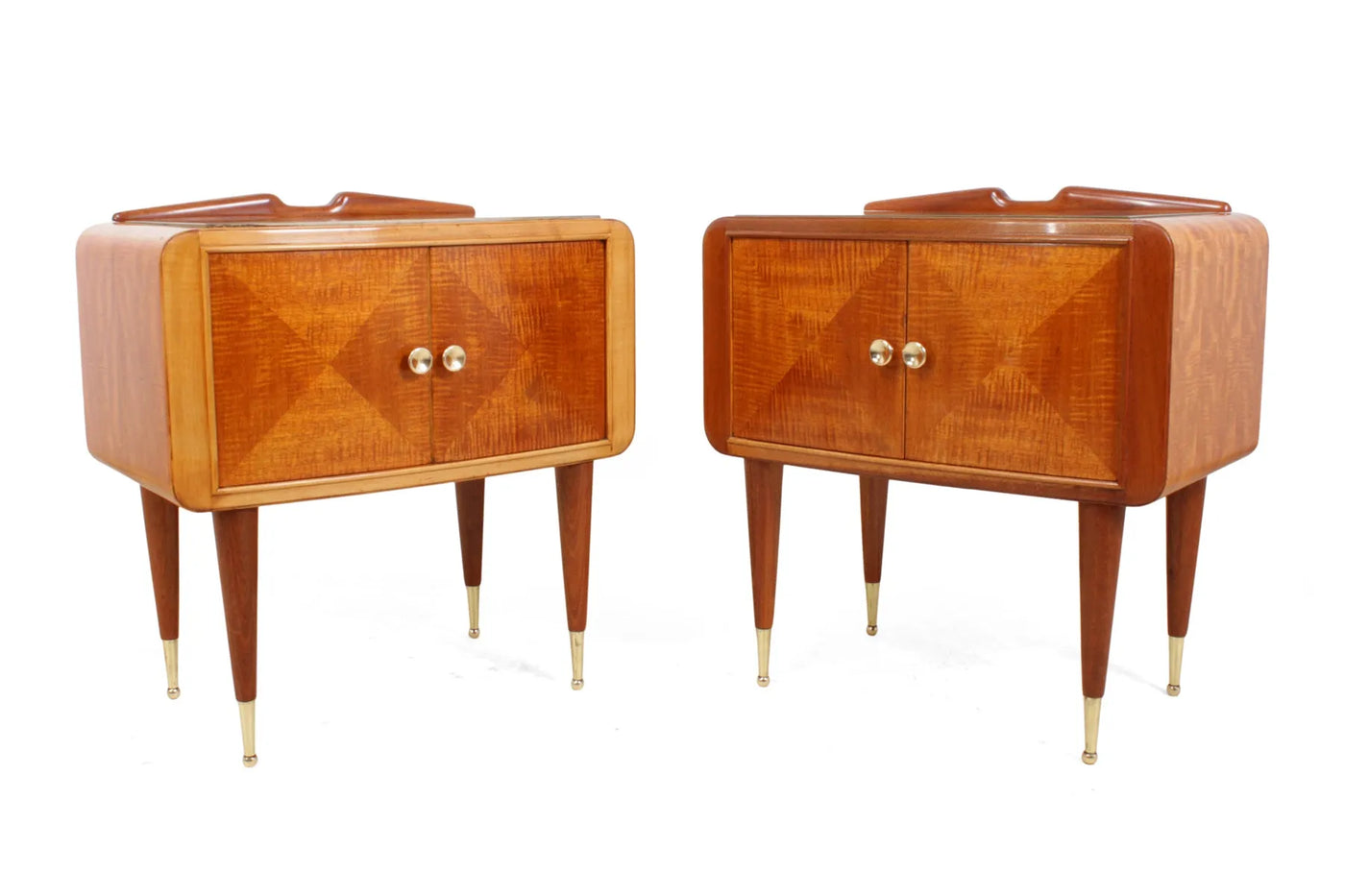 Pair of Italian Mid Century Bedside Cabinets