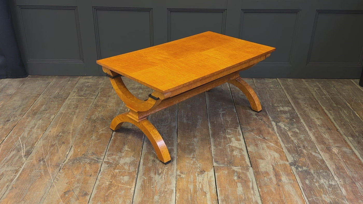 Art Deco Sycamore and Karelian Birch Coffee Table