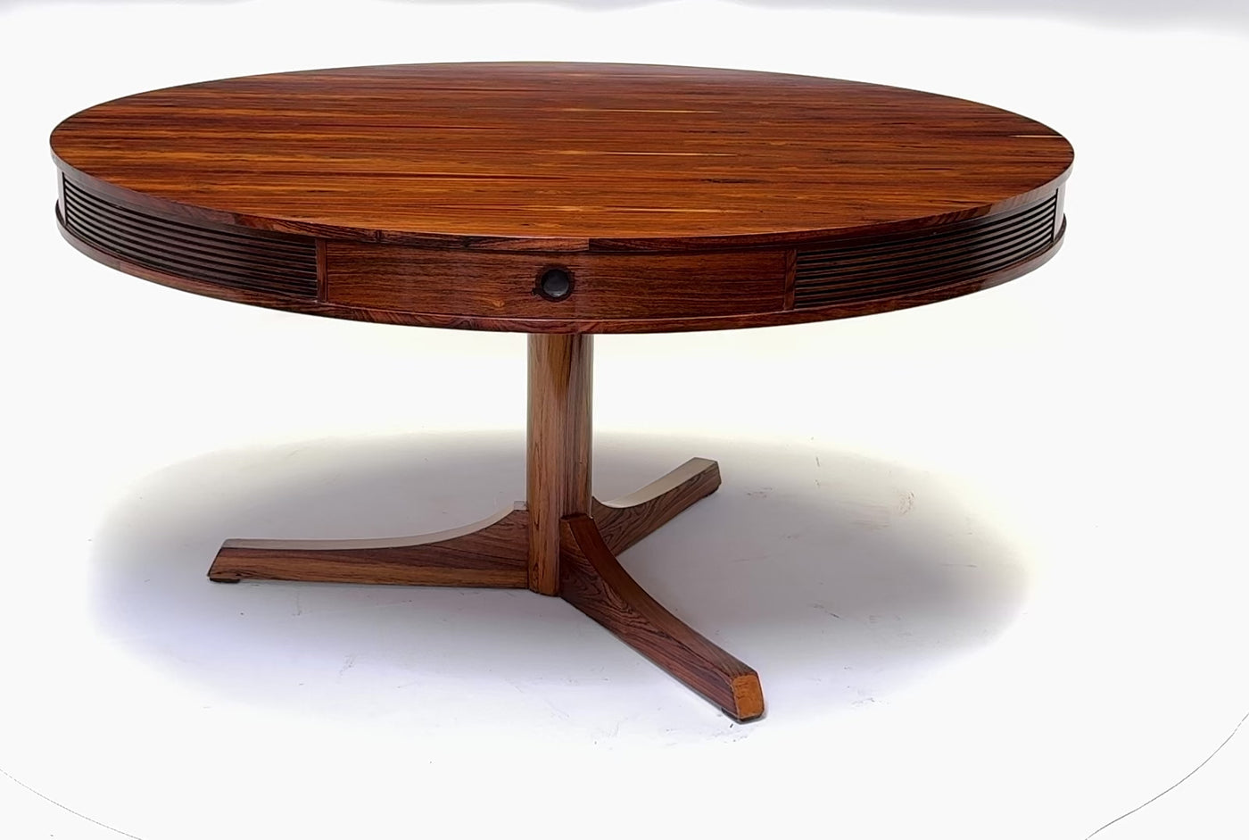 Mid Century Drum Dining Table by Robert Heritage