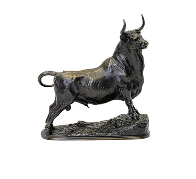 Bronze Bull Sculpture c1890