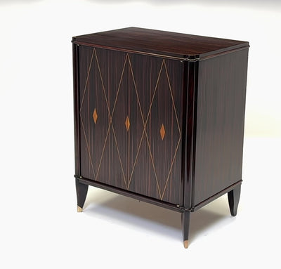 Macassar Ebony Art Deco Cabinet by Dominique, 1925