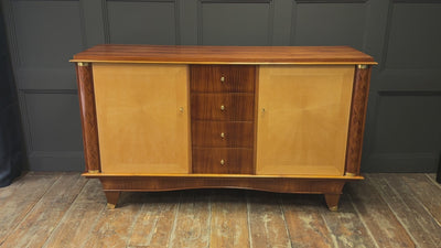 French Art Deco Rosewood and Oak Sideboard