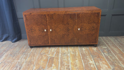 French Art Deco Thuya and Oak Sideboard