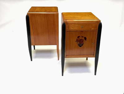 Pair of French Art Deco Bedside Cabinets