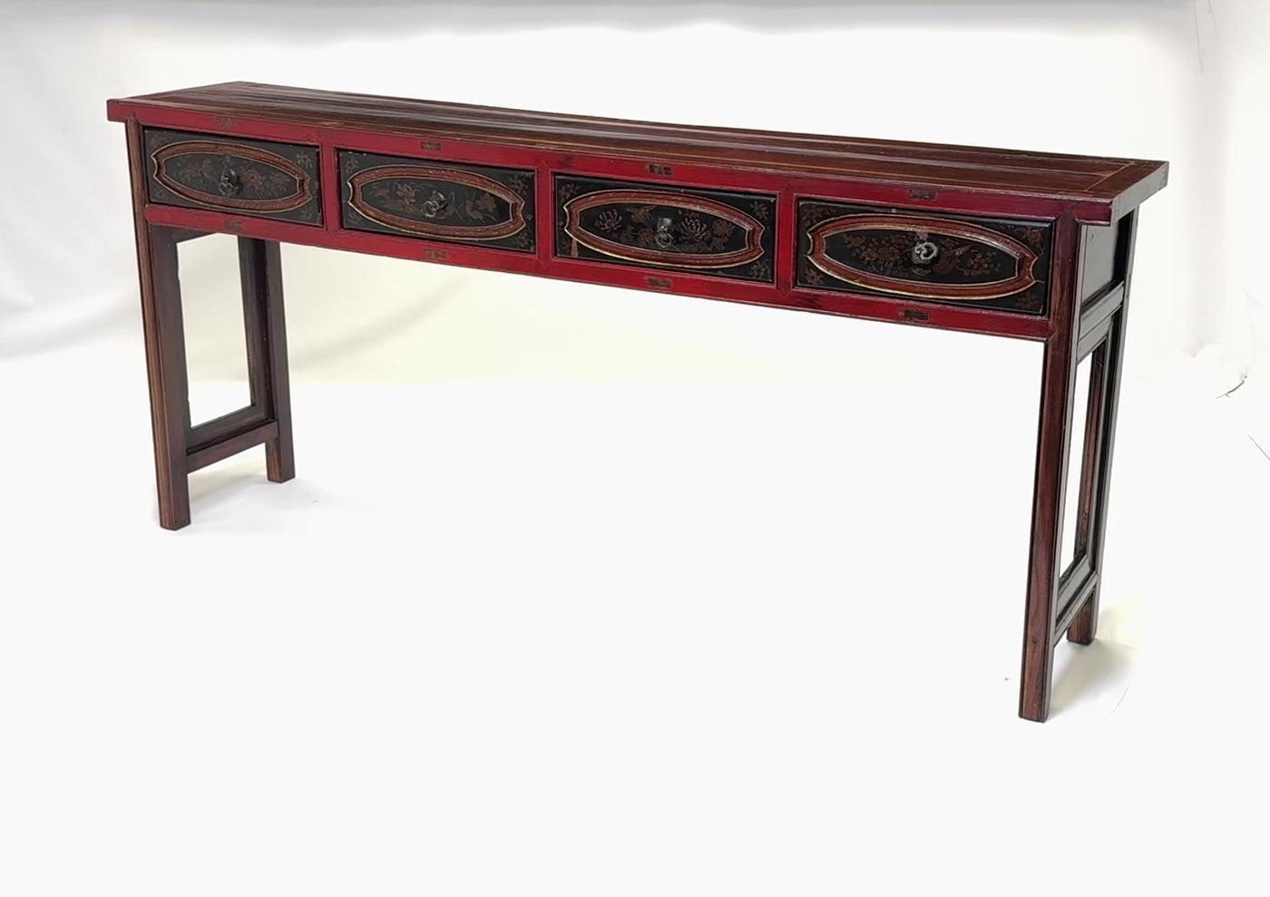 19th Century Chinese Lacquered Console Table