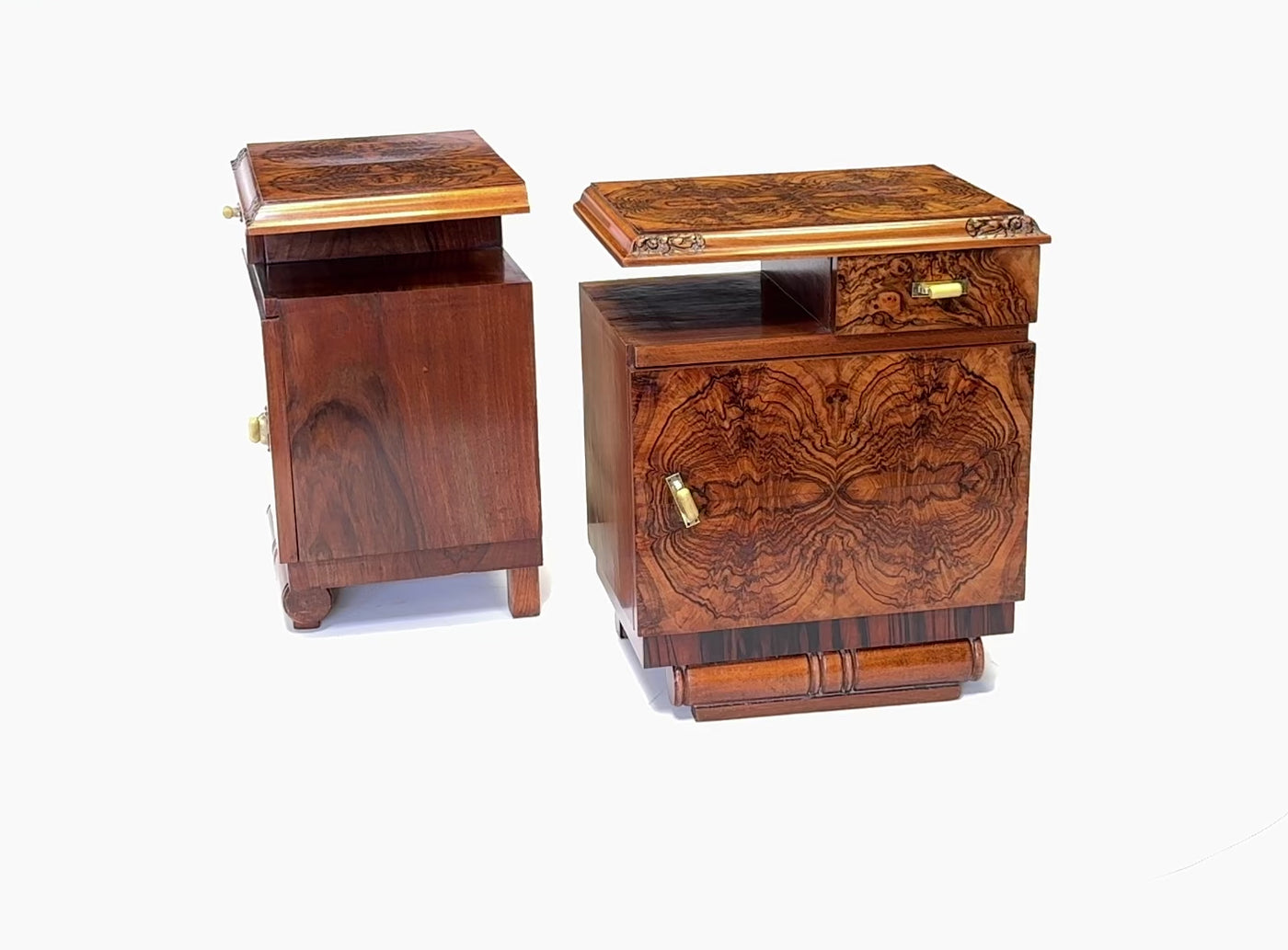 Pair of Art Deco Bedside Cabinets