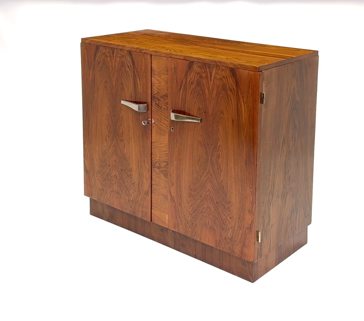 Art Deco Two Door Walnut Cabinet