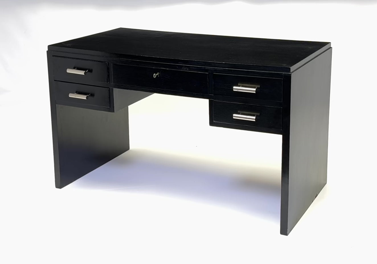 Art Deco Black Ebonised Desk 1930's