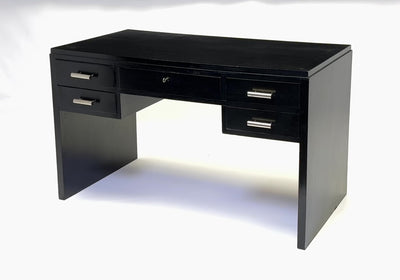 Art Deco Black Ebonised Desk 1930's