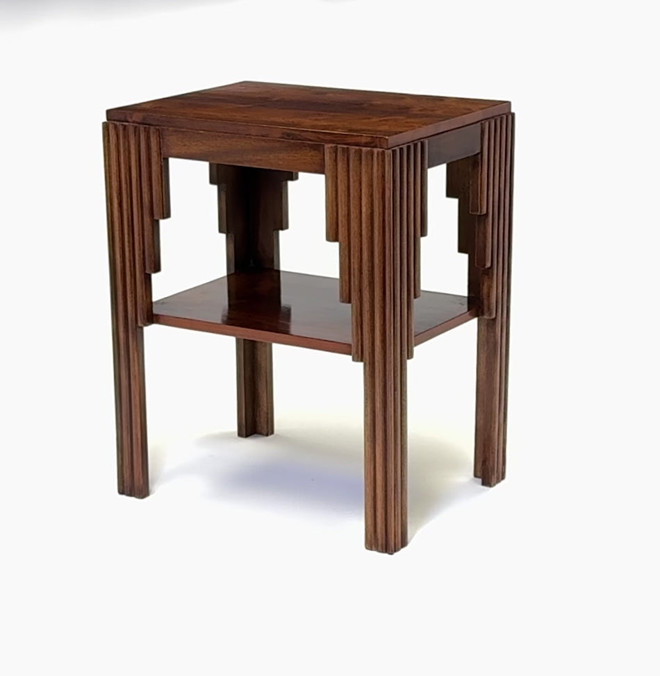 Art Deco End Table in Rosewood