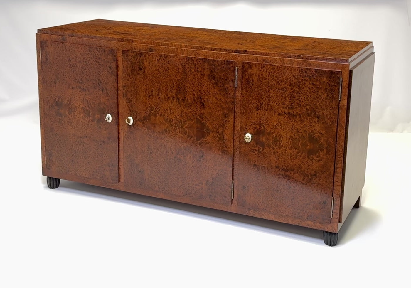 French Art Deco Thuya and Oak Sideboard