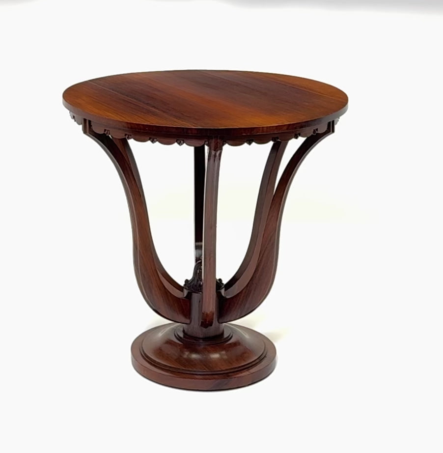 Art Deco Centre Table with Carved Detail