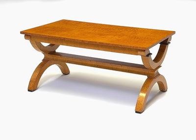 Art Deco Sycamore and Karelian Birch Coffee Table
