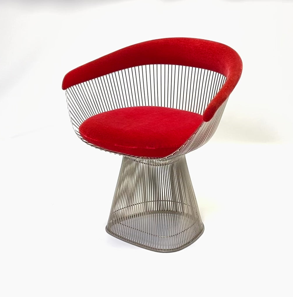 Set of Four Warren Platner Dining Armchairs for Knoll, 1960s