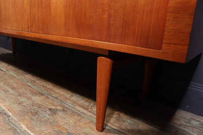 Mid century Danish Tambour Door Sideboard by Bramin leg