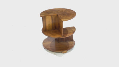 Art Deco Walnut  Bookcase Table