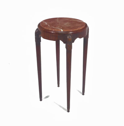 Art Deco Side Table with marble Top by Paul Follot video