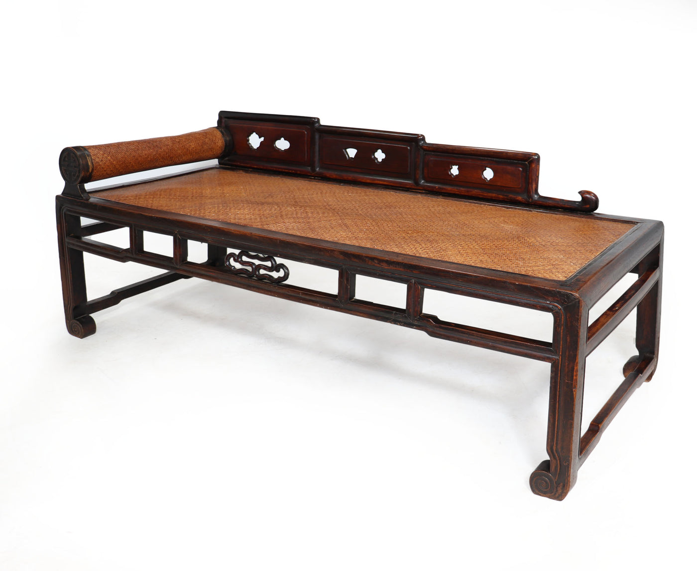 Antique Chinese Hardwood Daybed right