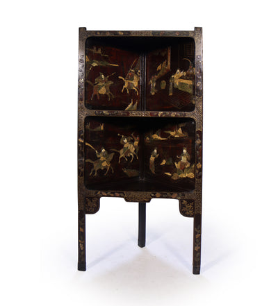 Antique Japanese Lacquered Corner Stand