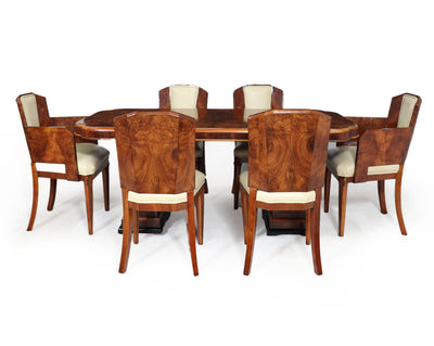 Art Deco Dining Table and Chairs by Hille side