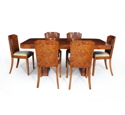 Art Deco Dining Table and Chairs side