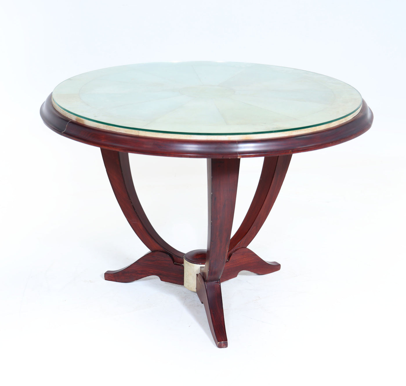 Art Deco Parchment Top Coffee Table side