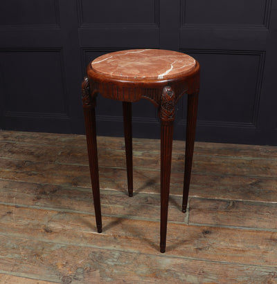 Art Deco Side Table with marble Top by Paul Follot room