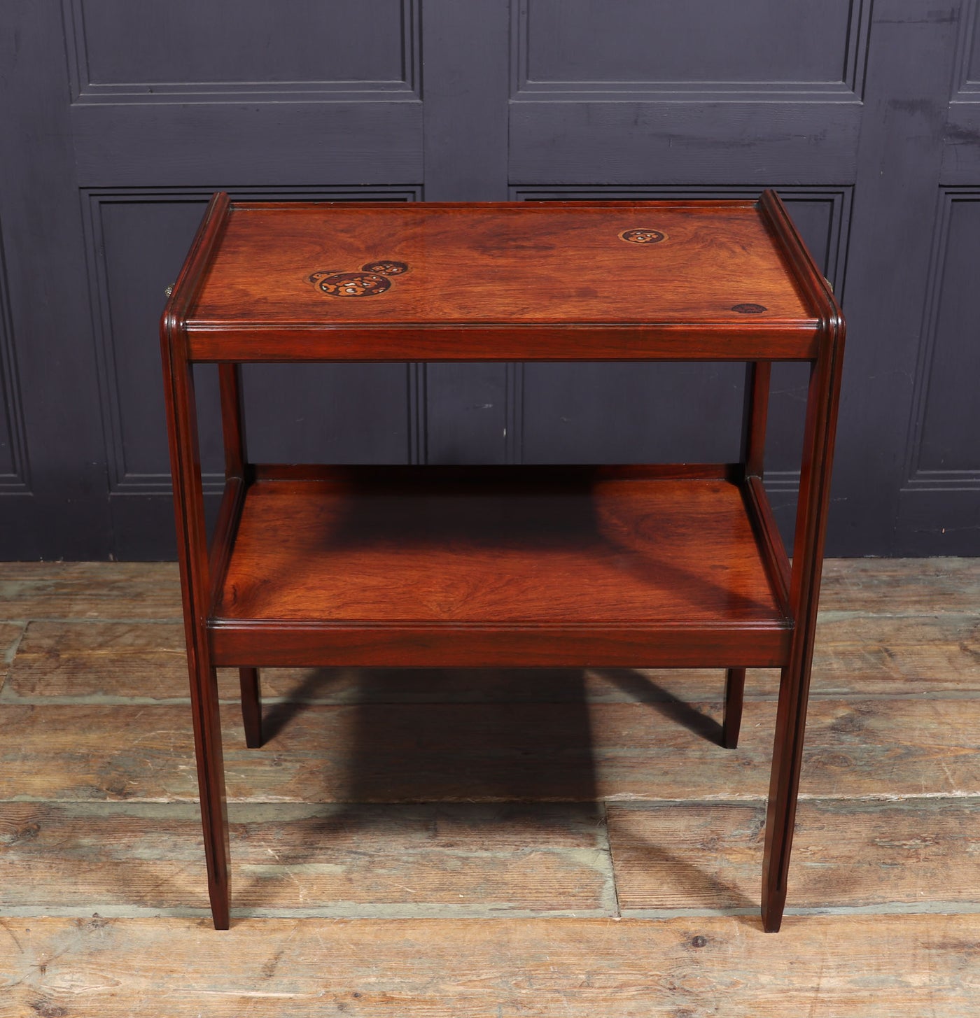 Art Nouveau Bronze Mounted Marquetry Tray Table By Majorelle