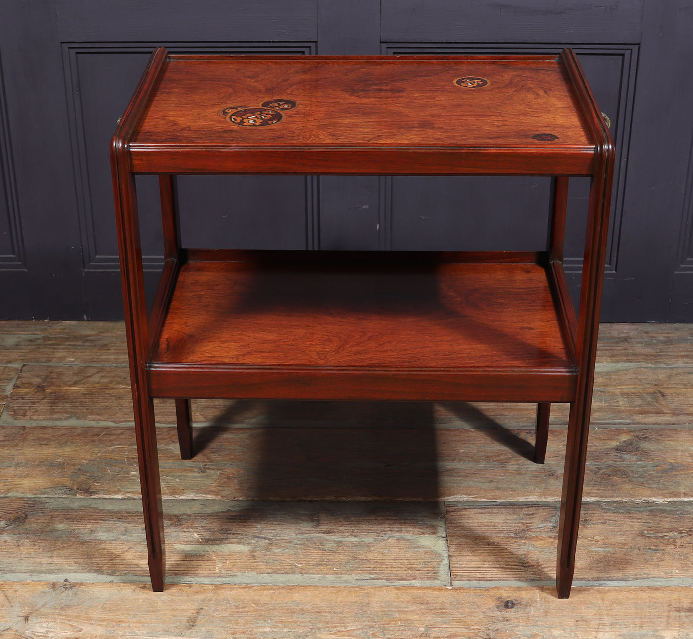 Art Nouveau Bronze Mounted Marquetry Tray Table By Majorelle