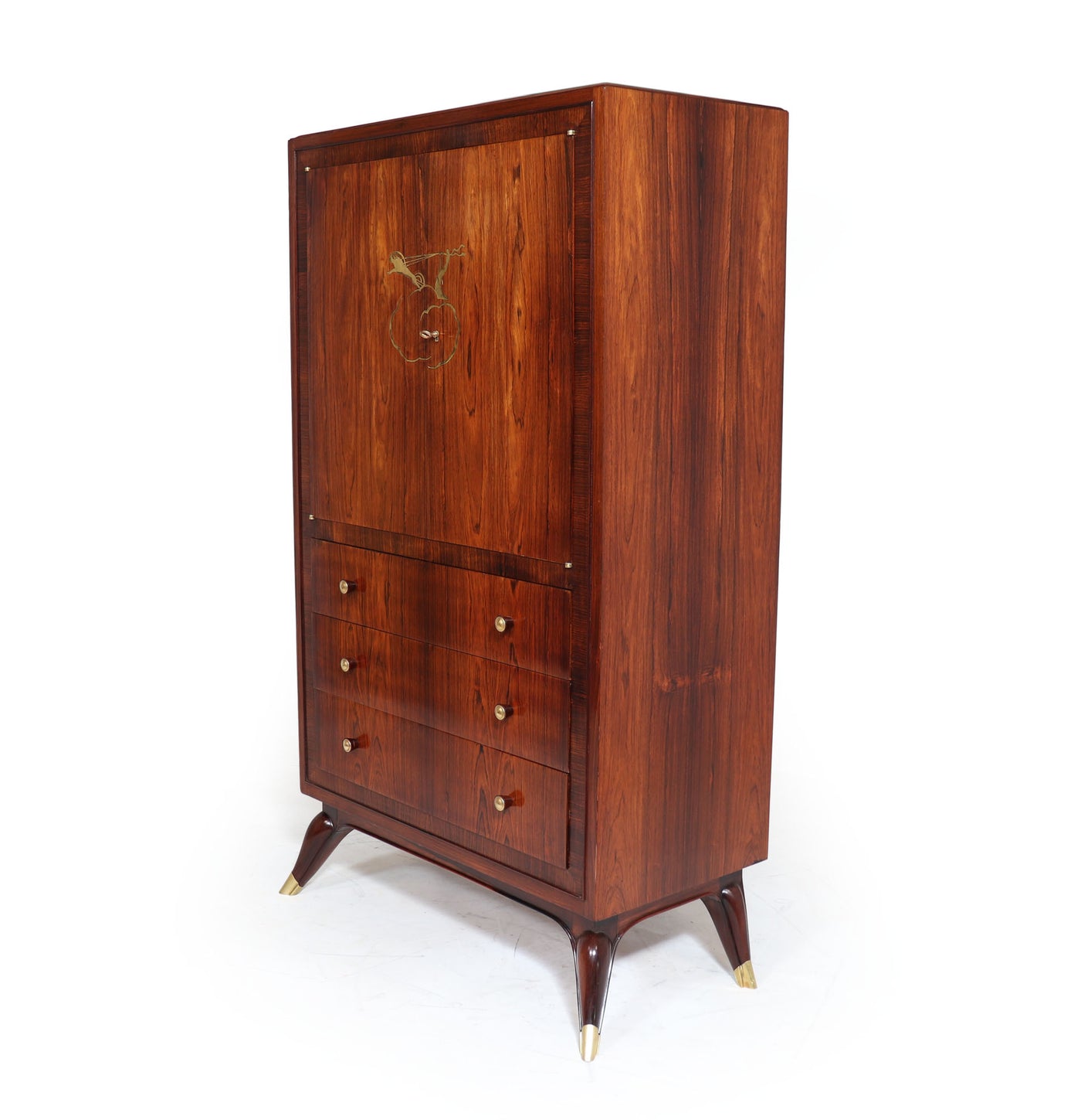 Art Deco Rosewood Cabinet in The Manner of Ruhlmann left