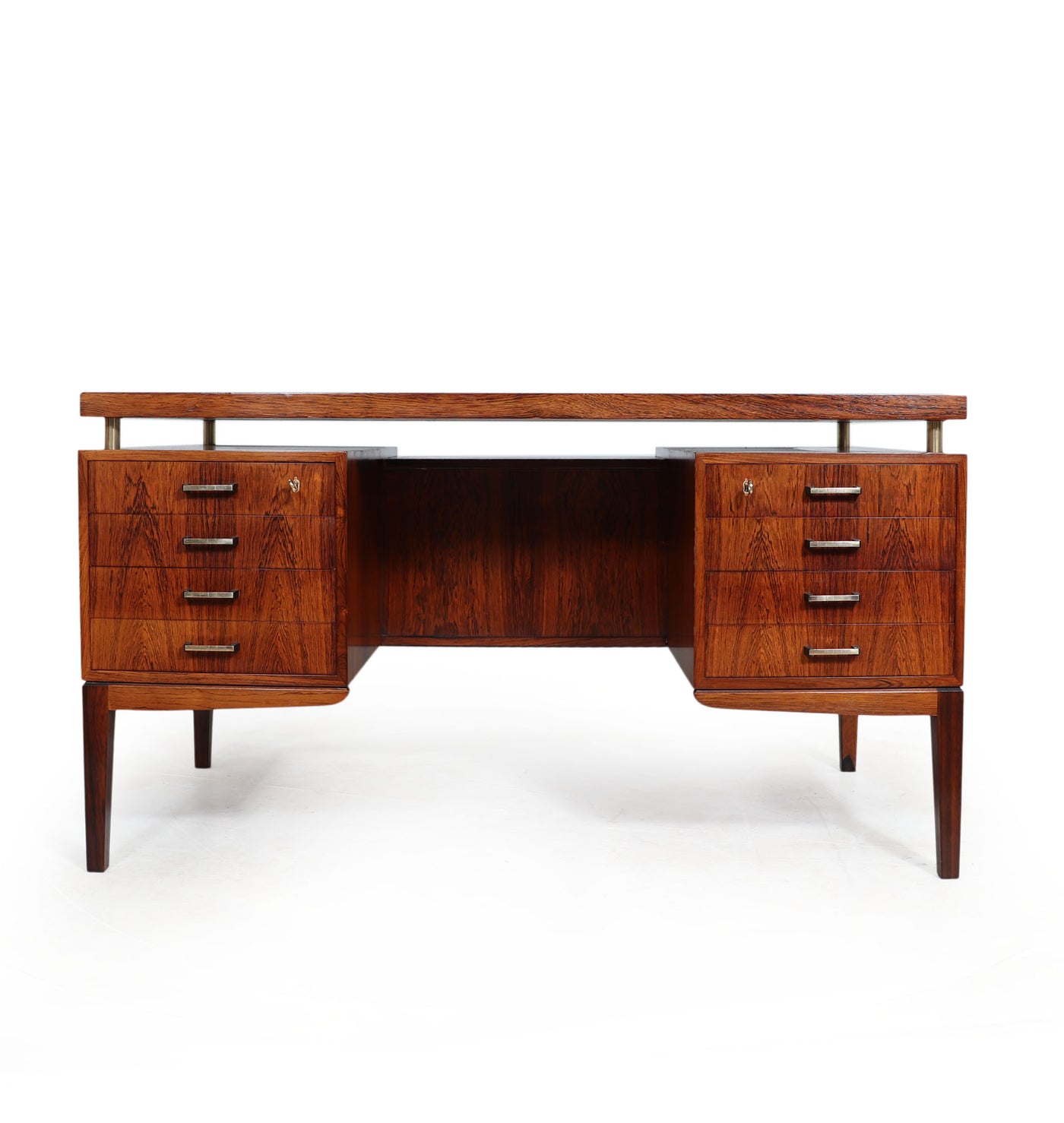 Danish Mid Century Rosewood Desk front