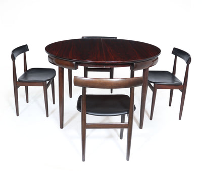 Danish Modern Table and Chairs by Frem Rojle chairs
