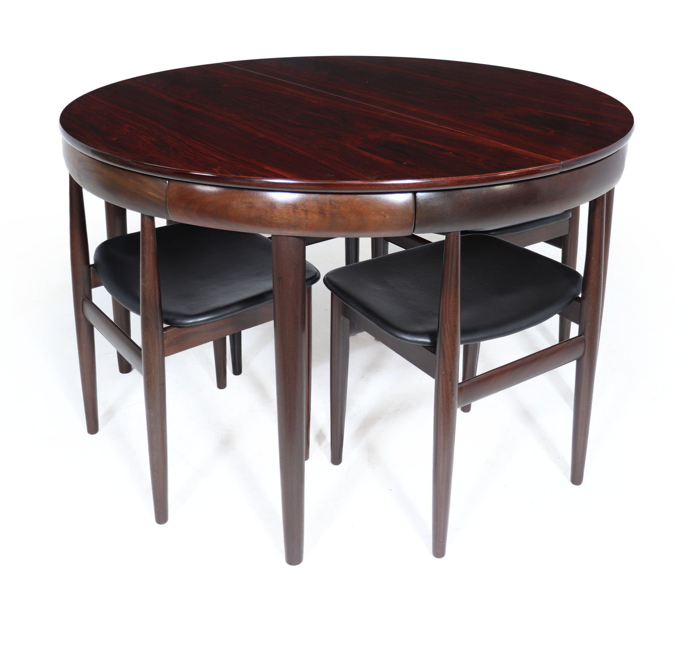 Danish Modern Table and Chairs by Frem Rojle video